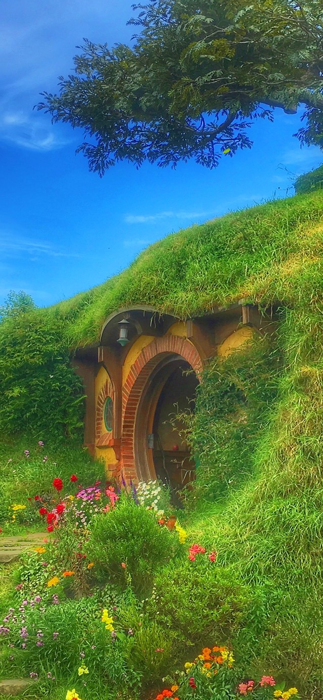 4k治愈乡间茅草屋