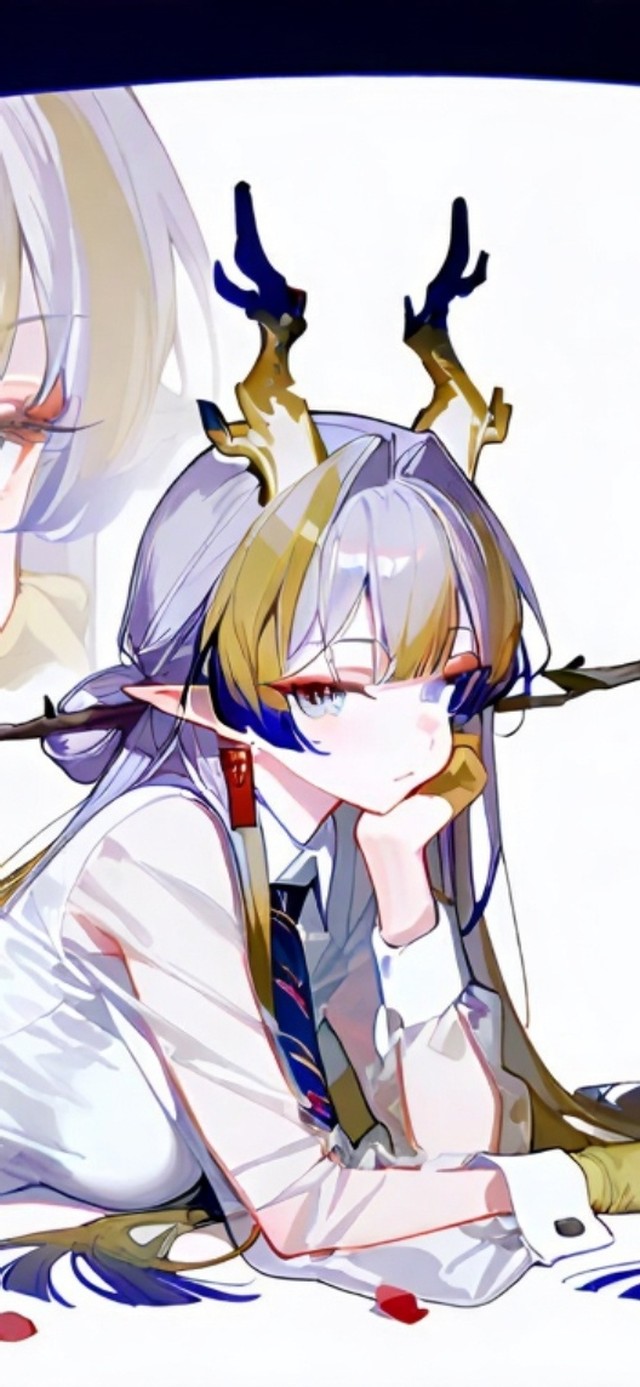 趴着的黑丝高跟鞋美女-黍