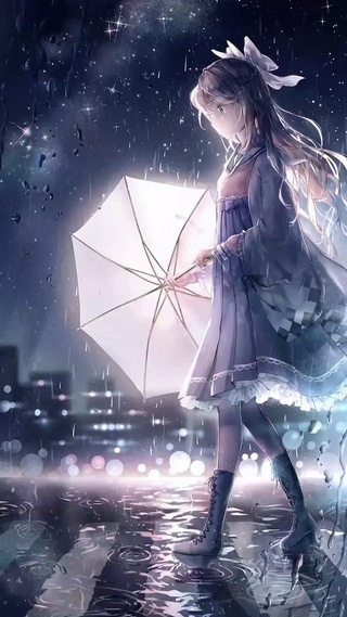 雨中女孩