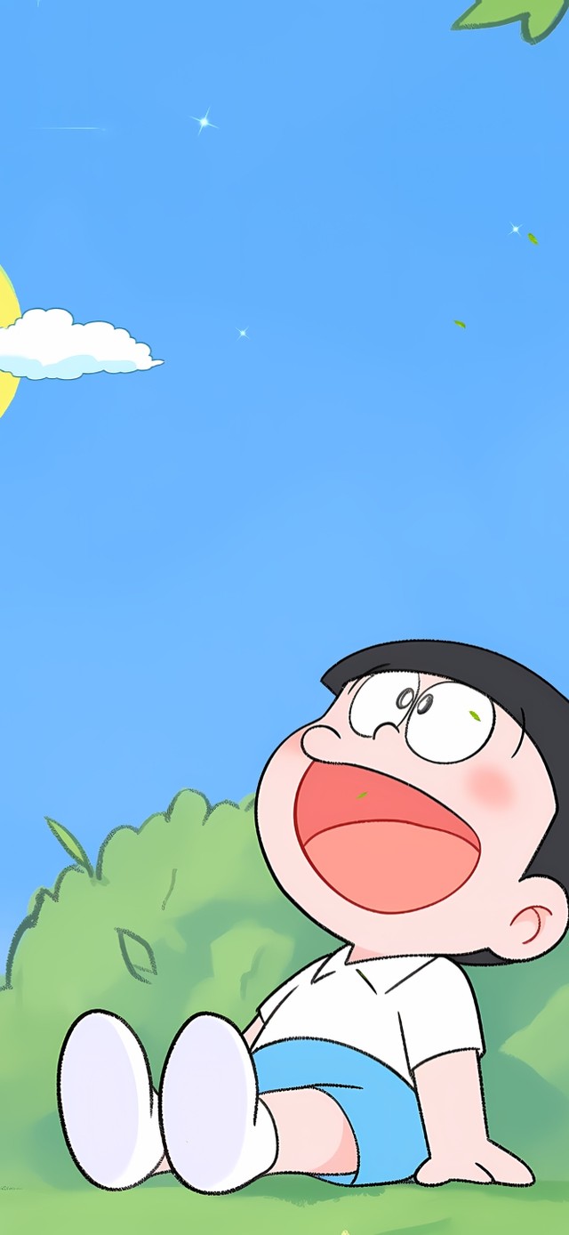 大雄和哆啦A梦的开心时刻