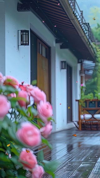 护眼竹林花草树木