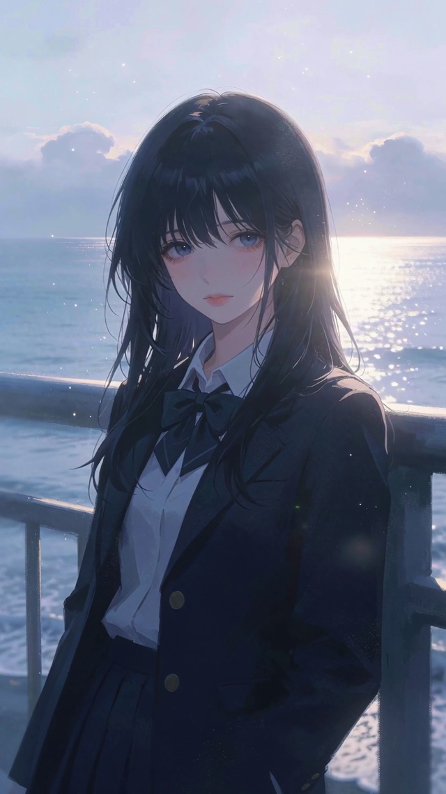 二次元清冷美女