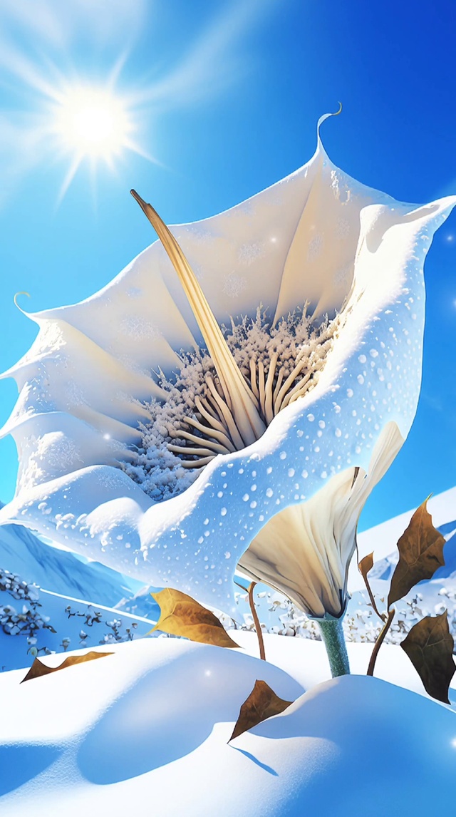 雪地喇叭花