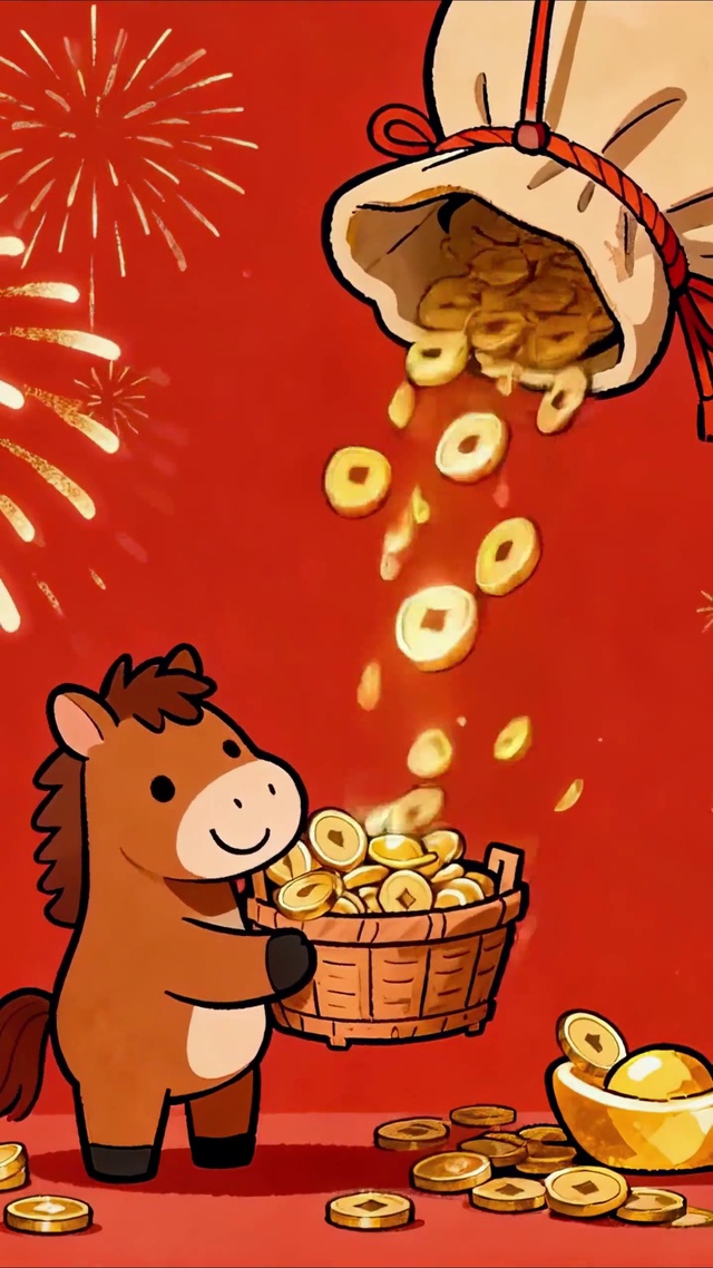 新年暴富小马
