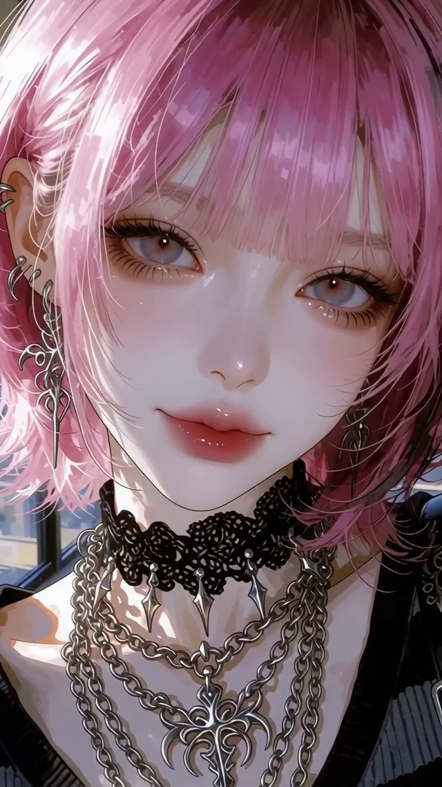二次元红发美女