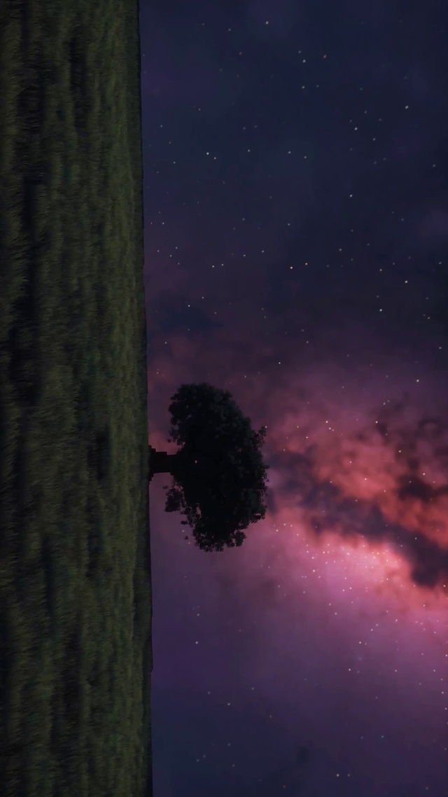 星空下的草地