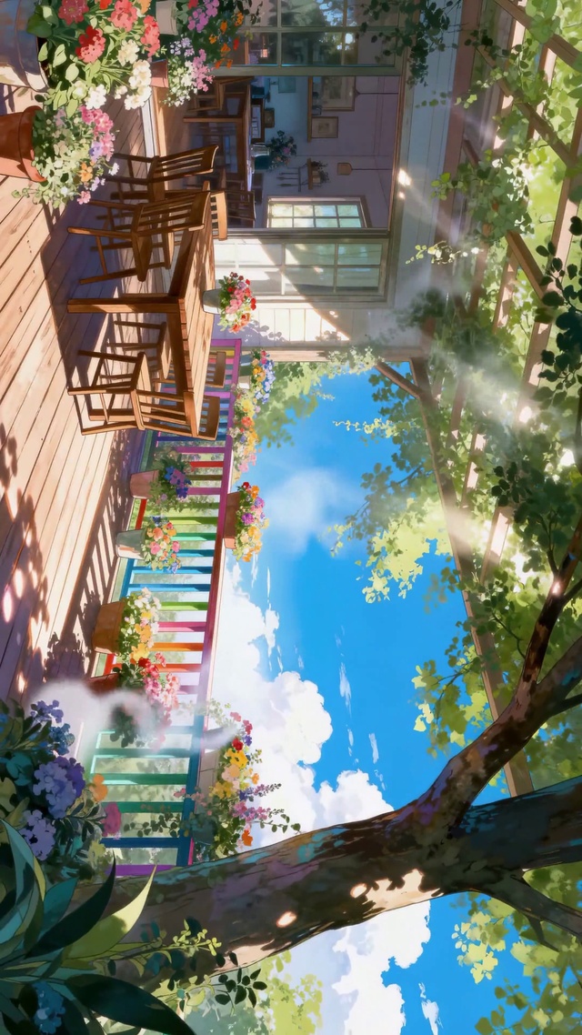 护眼治愈系动漫里的田园栖居