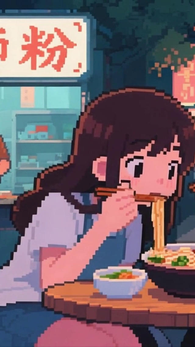 日漫像素-嗦粉情侣