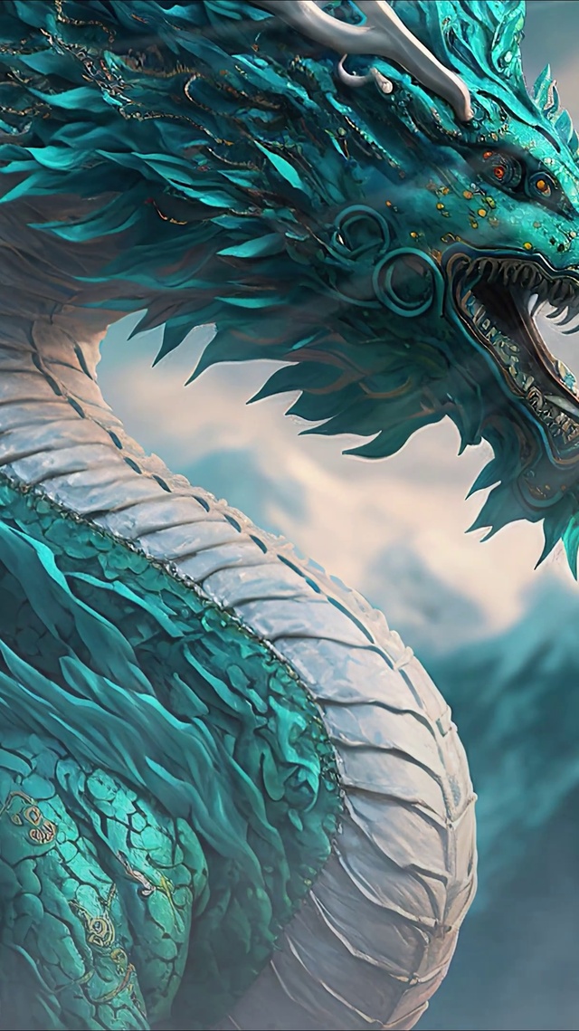 海边青烟东方巨龙