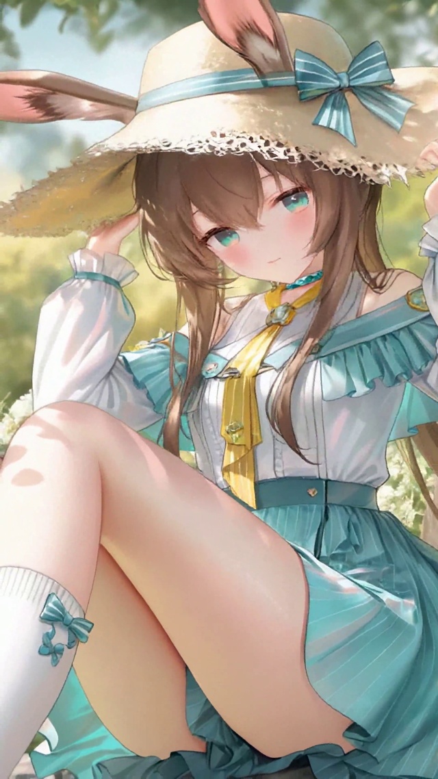 夏日林间兽耳美少女