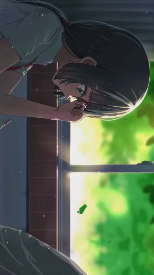 春季阳光学习的女孩