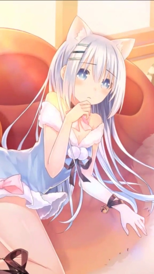 可爱性感猫娘少女楚楚动人