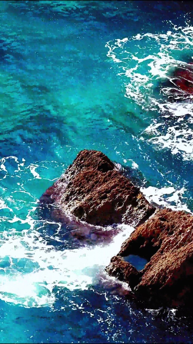 治愈海浪 4K(风景手机动态壁纸) - 风景手机壁纸下载 - 元气壁纸