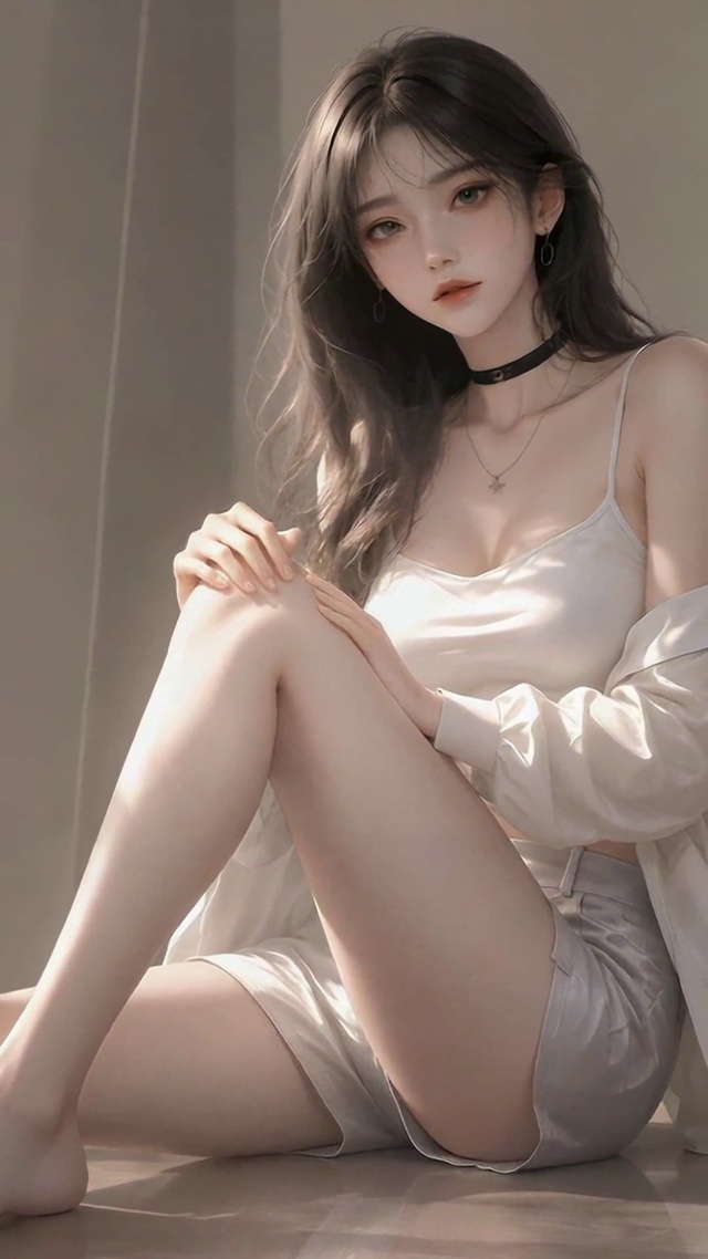 慵懒居家清纯美少女
