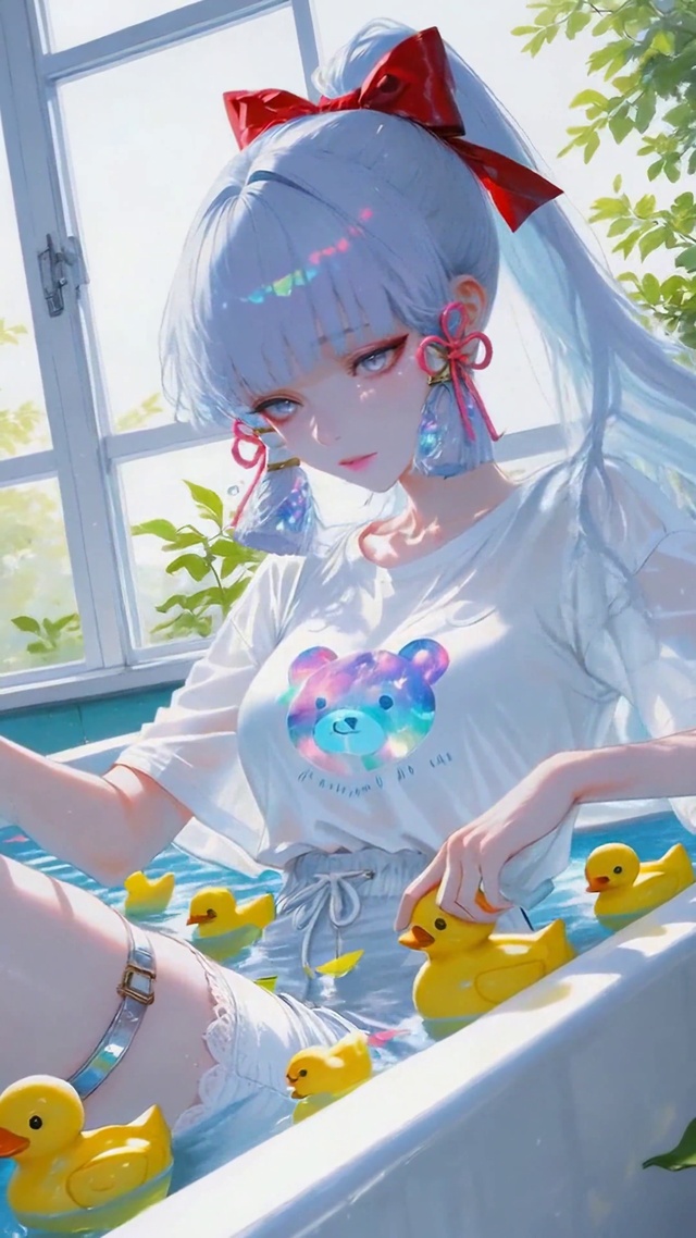 浴缸少女的悠闲夏日