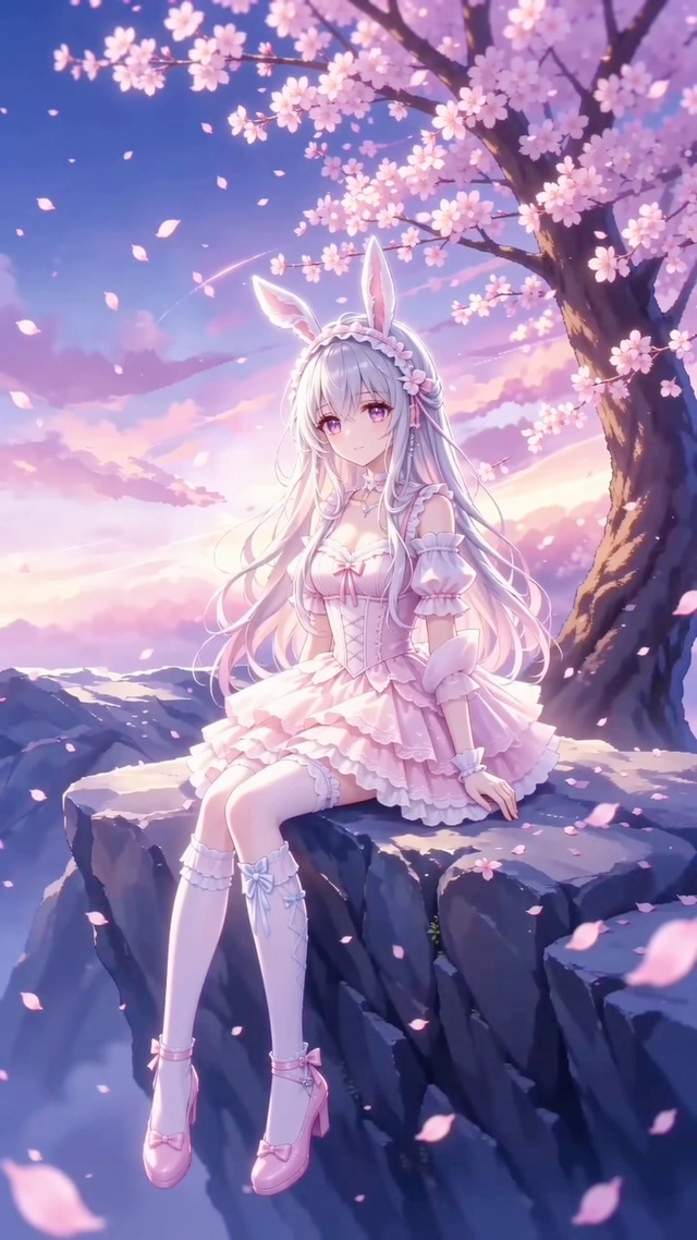樱花晚风与少女心事