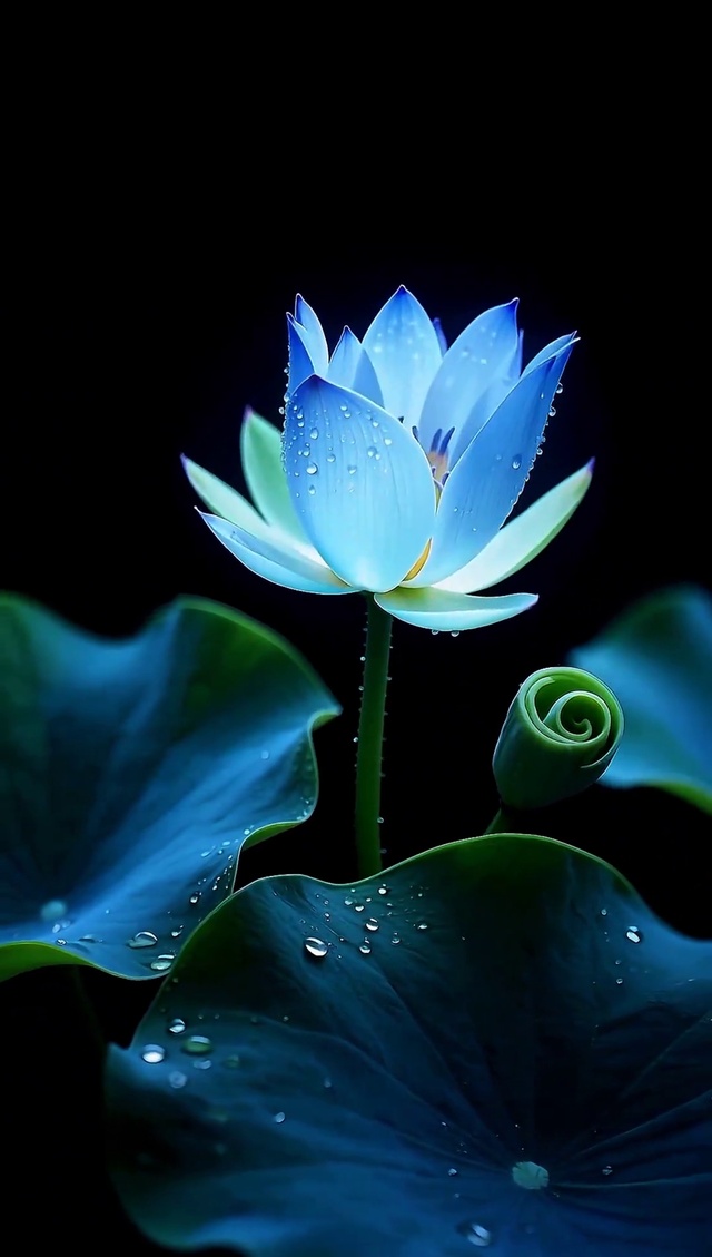 蓝莲花盛开，见者好运！