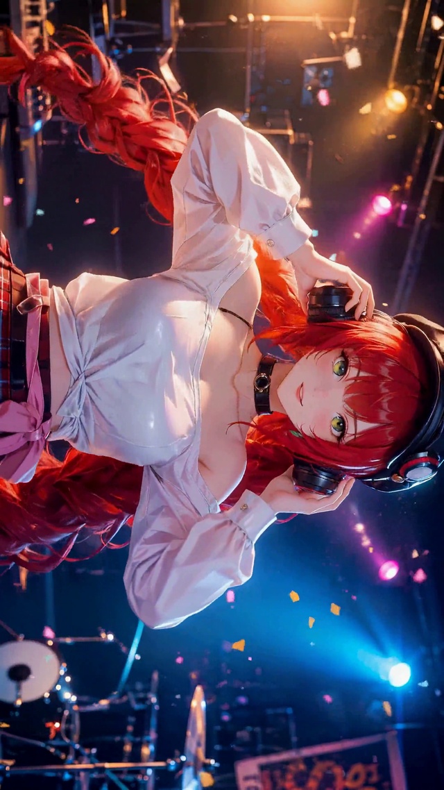 舞台红发少女