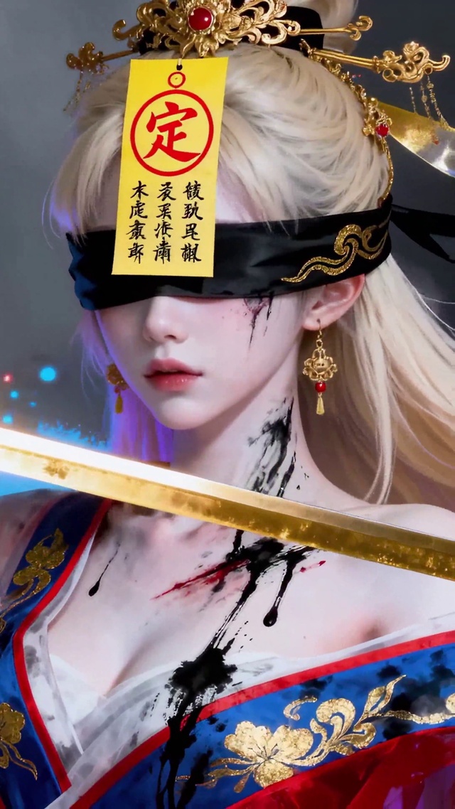 天使符箓传承者被封印的金色少女