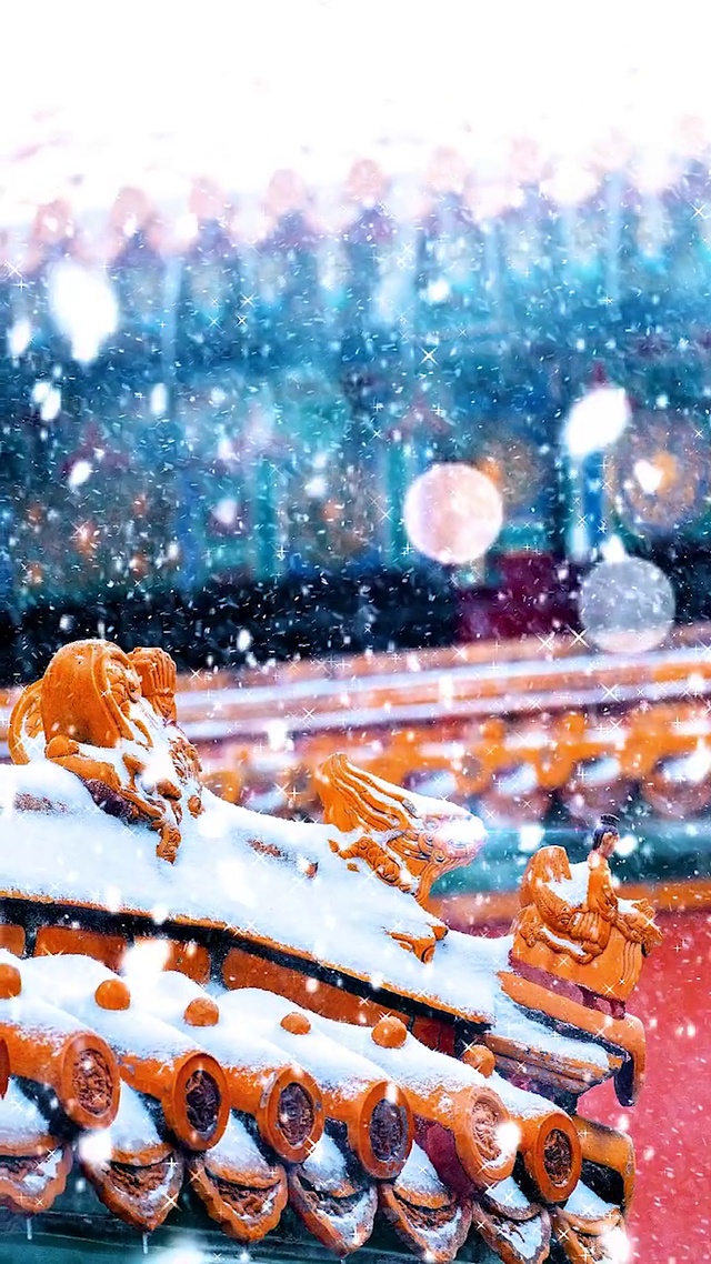 故宫的雪。