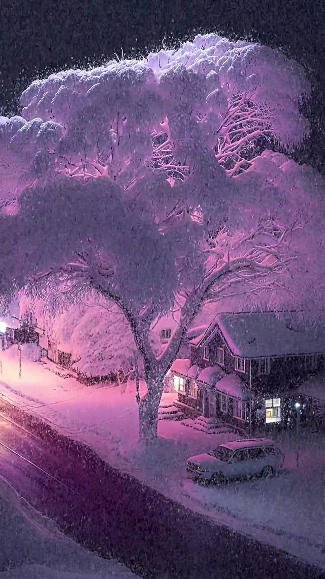 唯美童话镇雪景