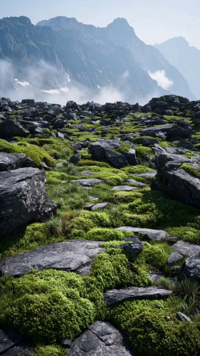 青岩覆绿，山岚入梦