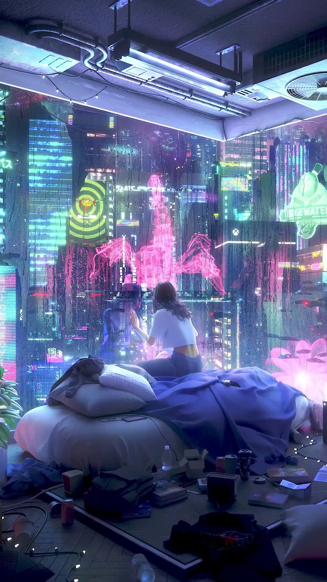 下雨天的女孩