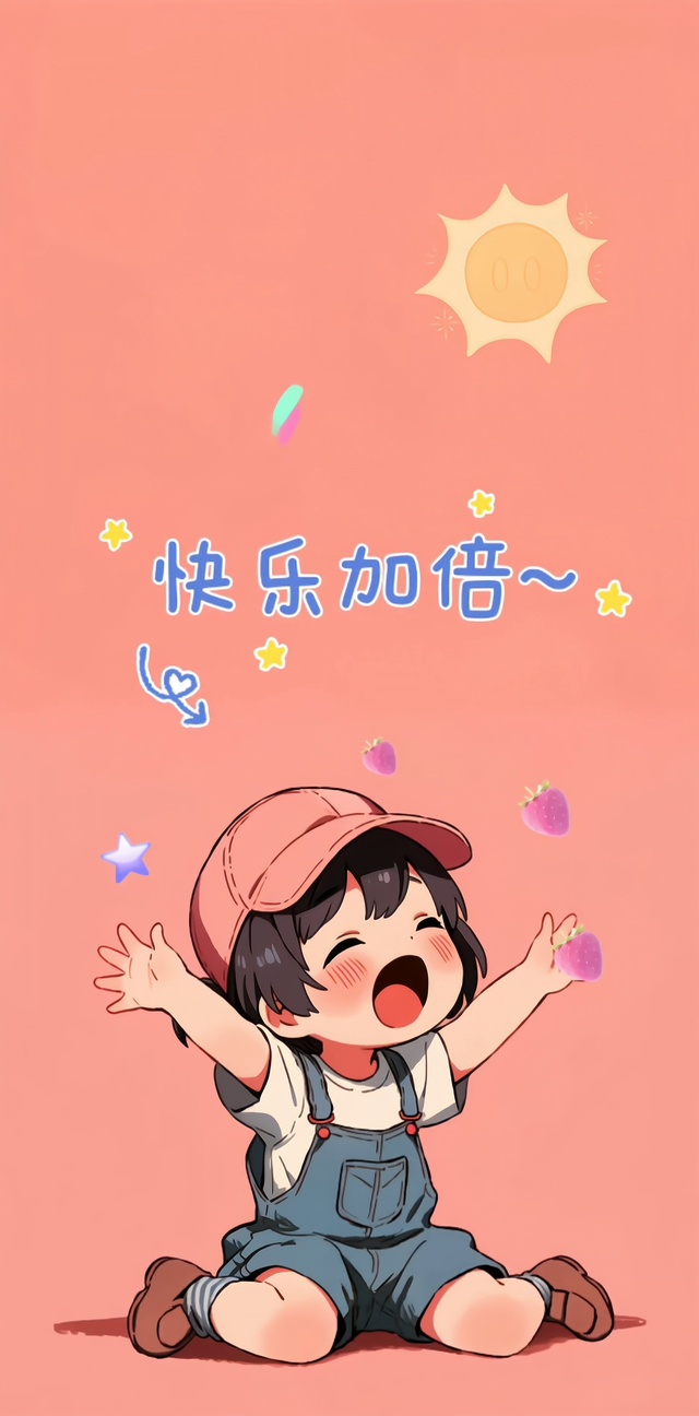 快乐加倍!(动漫手机动态壁纸) - 动漫手机壁纸下载 - 元气壁纸