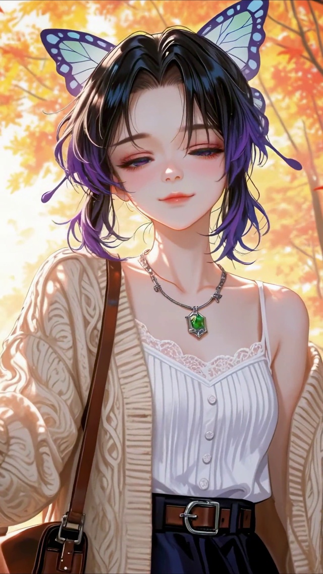 枫林毛衣少女蝴蝶忍