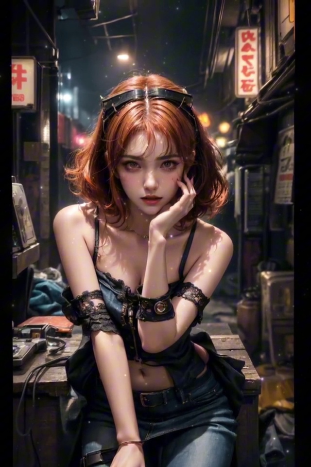 高清动态赛博女孩赛博朋克