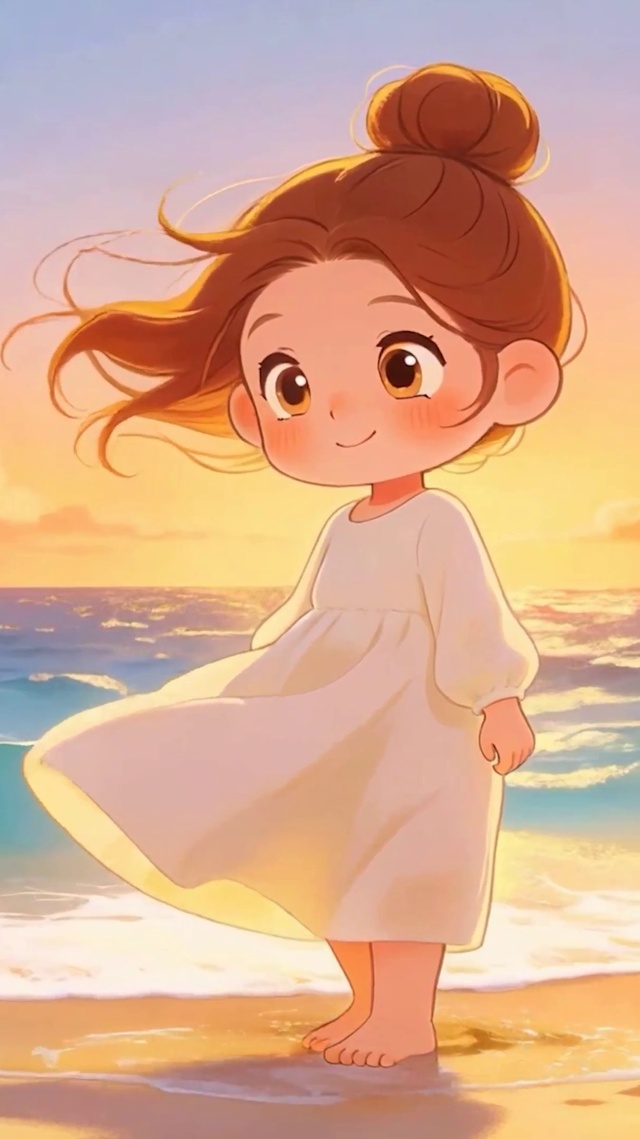 夕阳海景