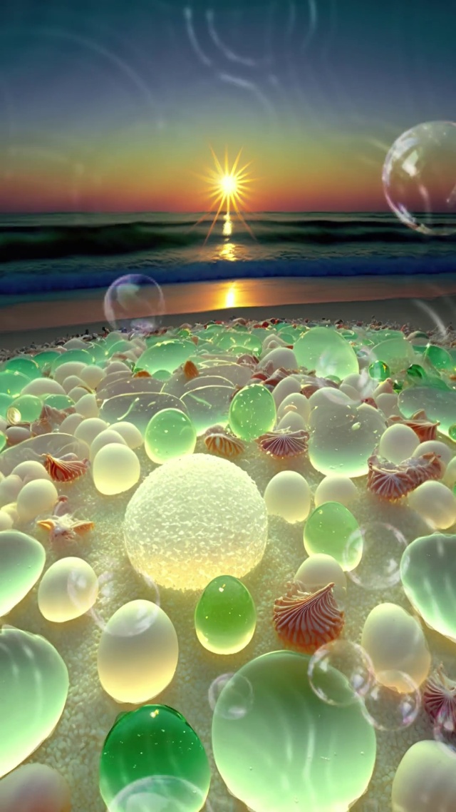 海滩鹅卵石