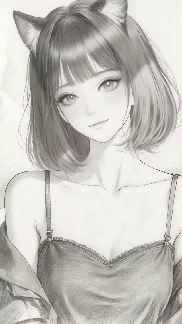 短发猫耳女孩