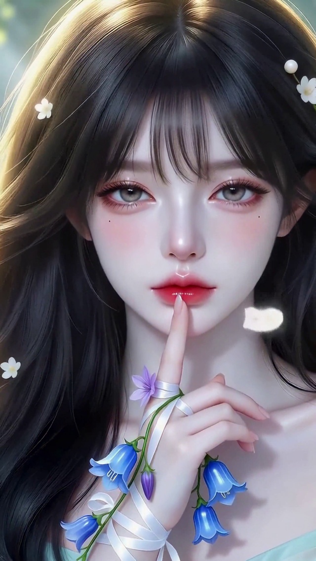 林间花海清纯美女