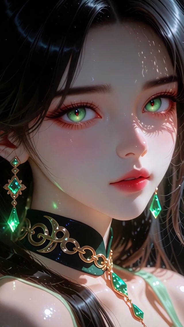 绿蝶古风美女壁纸