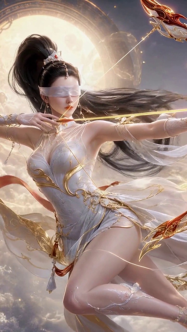云端古风金翼蒙眼女射手