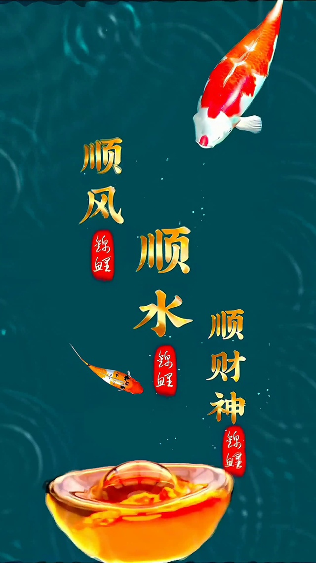 4k顺风顺水顺财神，锦鲤