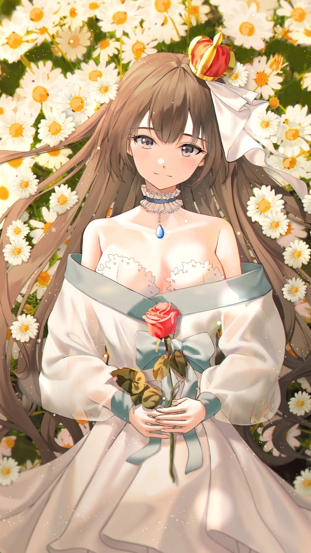 唯美花丛少女