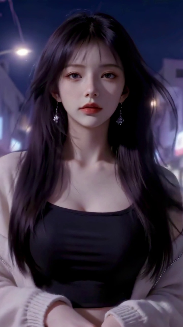 霓虹巷里的少女