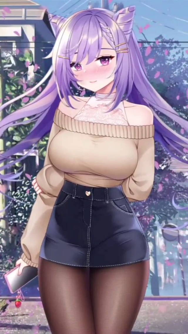 原神刻晴性感黑丝美女