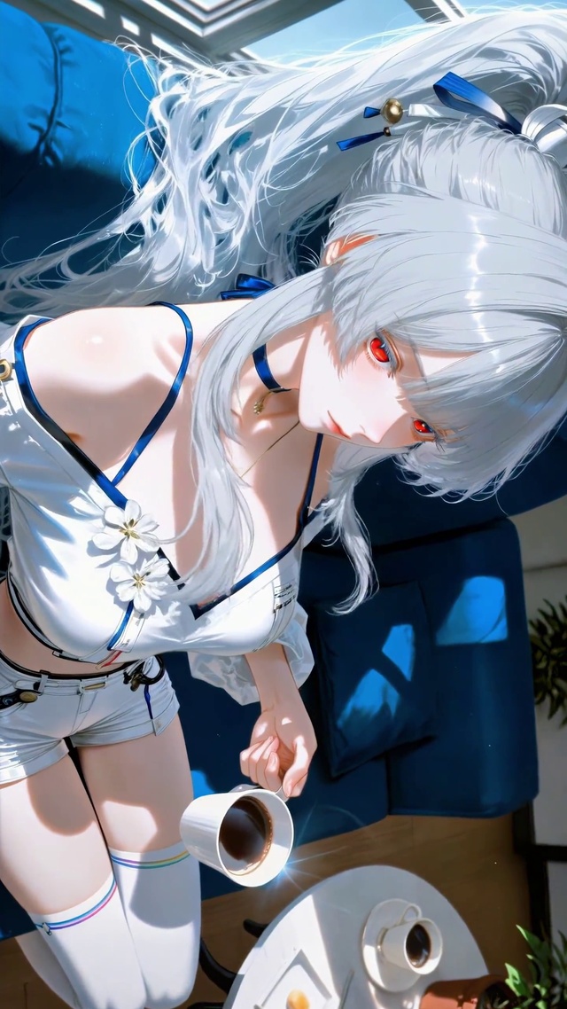 午后阳光与咖啡少女绯雪