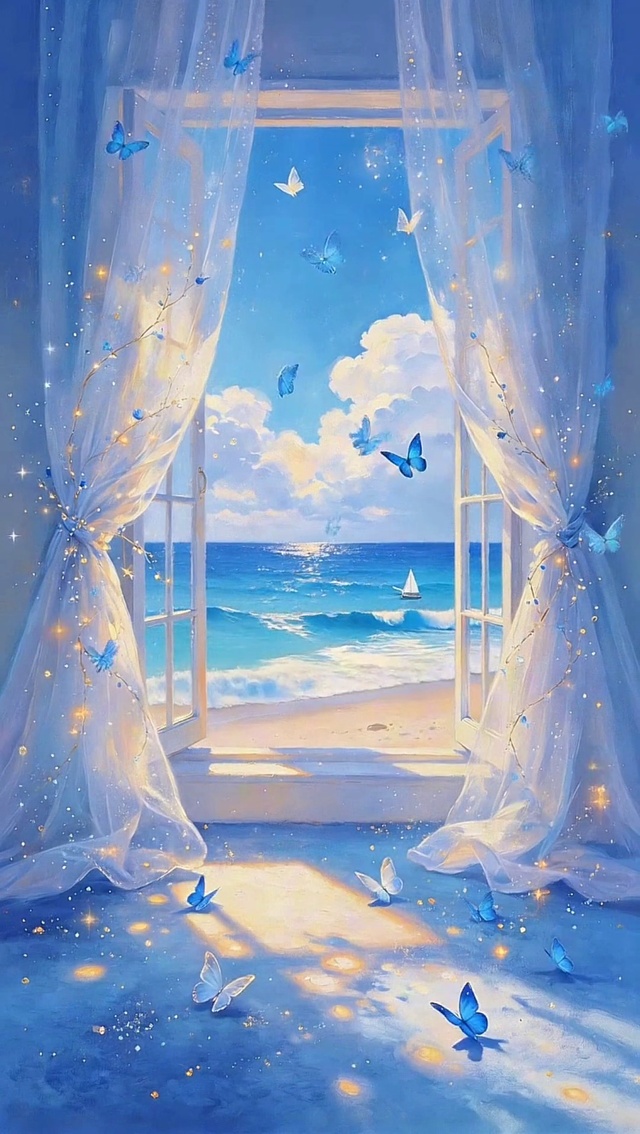海窗蝶梦