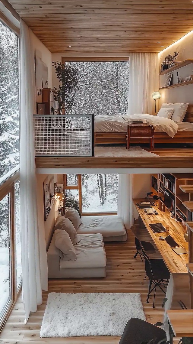 雪天小屋