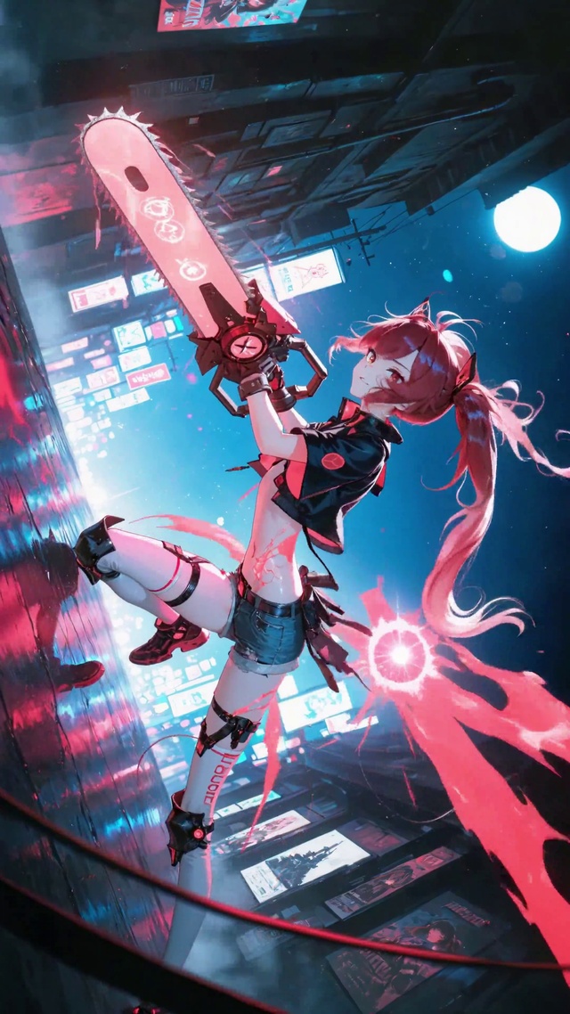 电锯双马尾萝莉