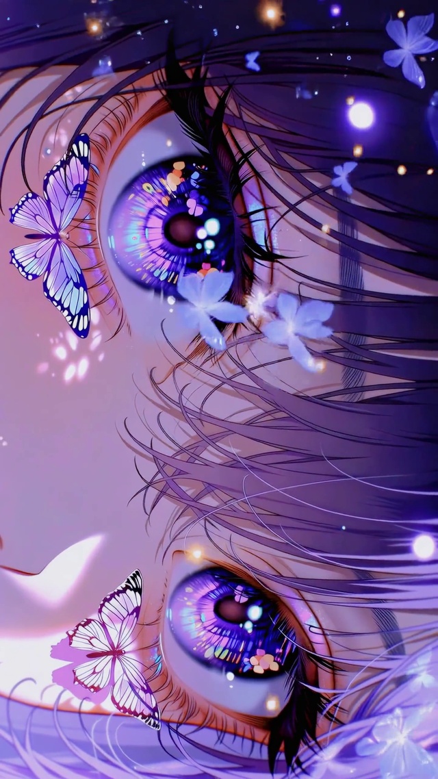 紫蝴蝶梦幻二次元美少女