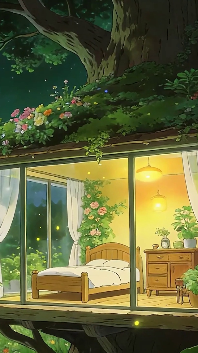 护眼绿景