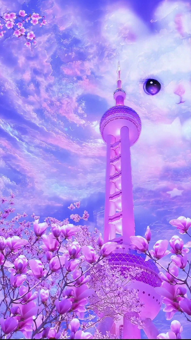 七彩祥云兔