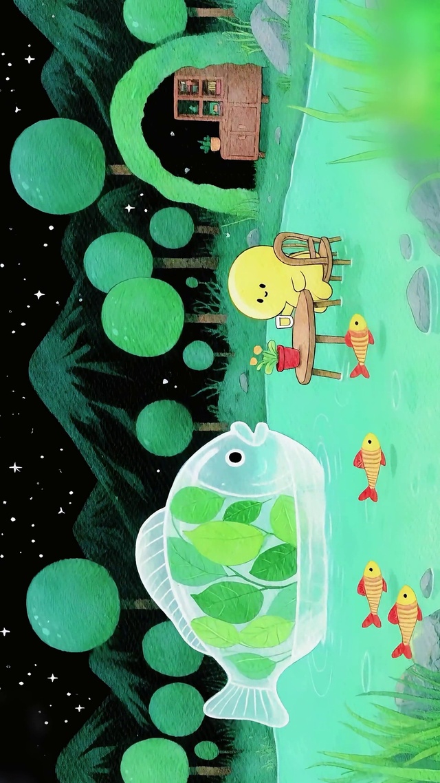 小奶龙和它的绿植鱼舱