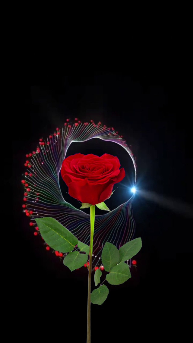 一朵玫瑰香自来