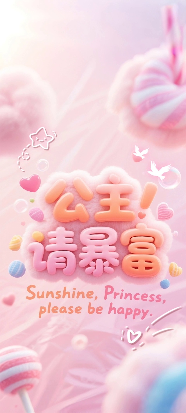 可爱梦幻治愈公主请暴富